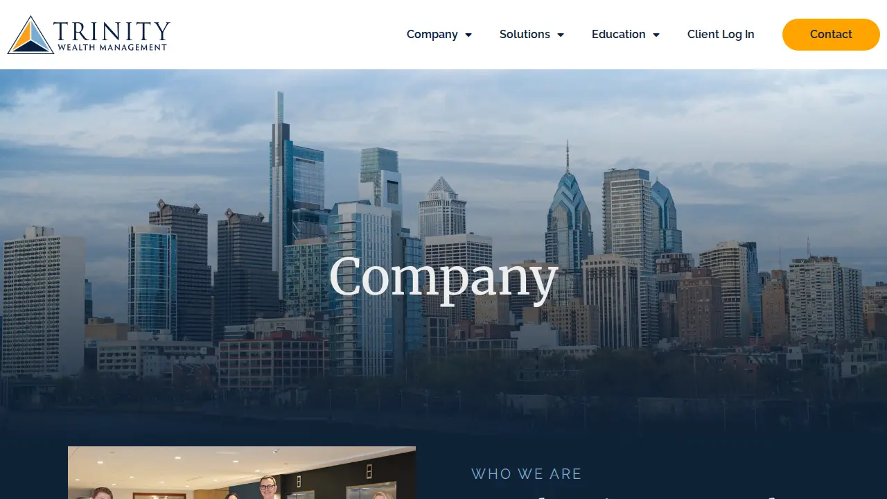 Trinity Wealth Management page