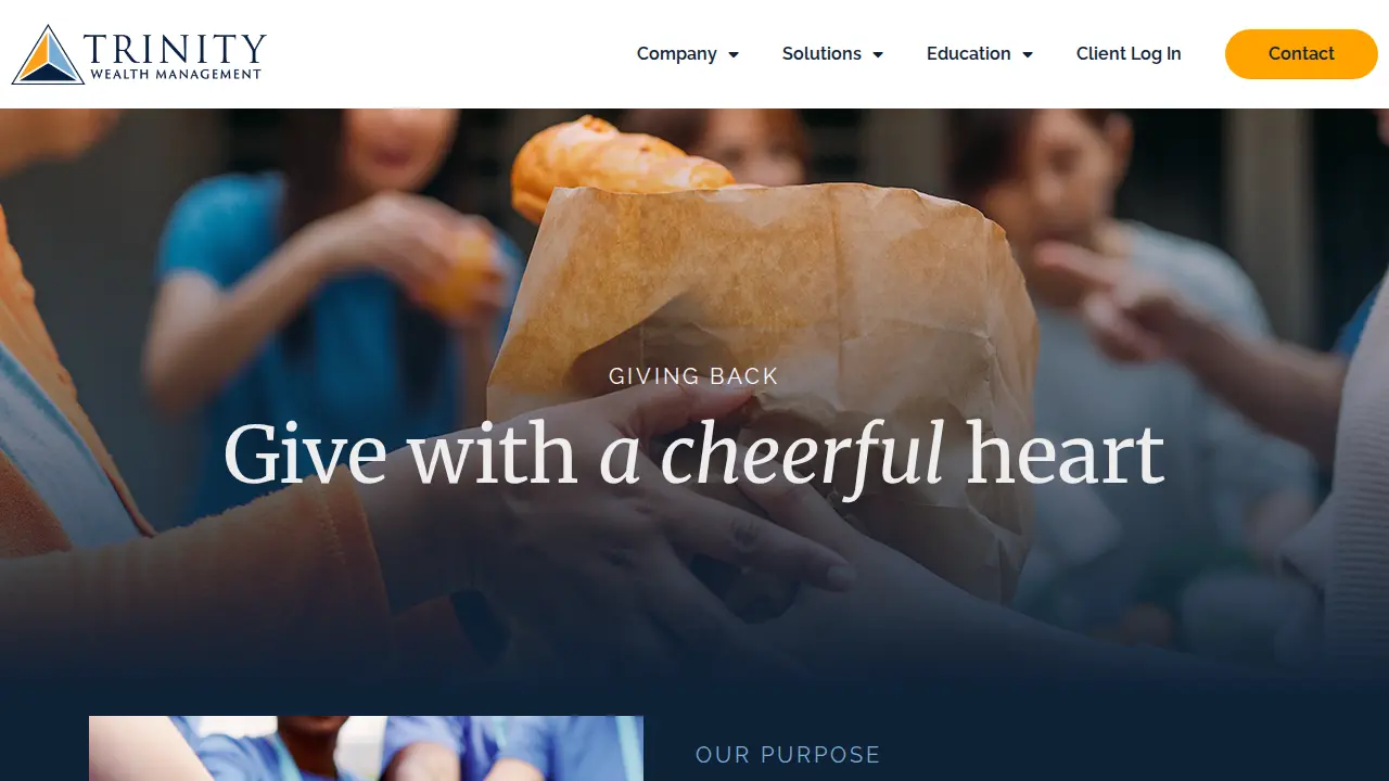 Trinity Wealth Management page
