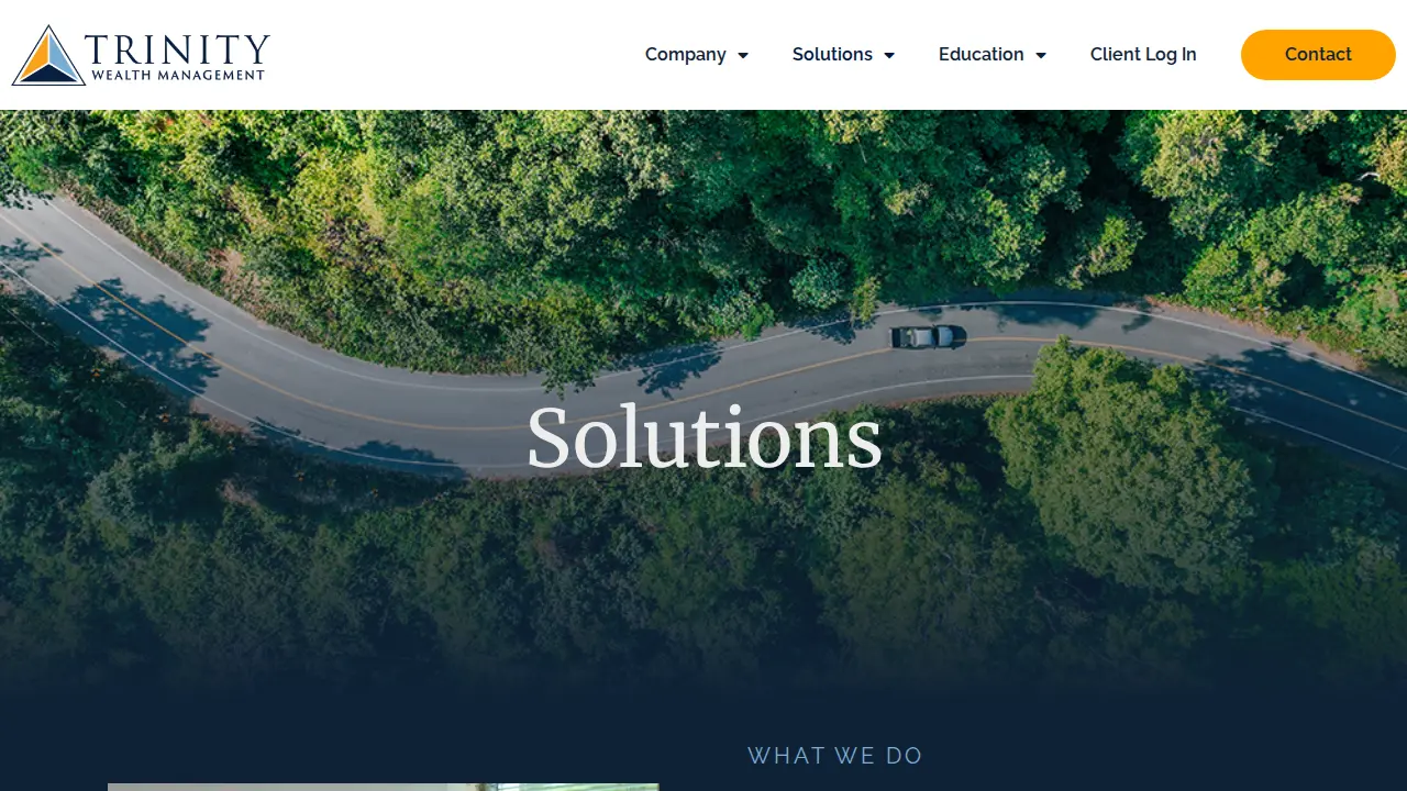 Trinity Wealth Management page