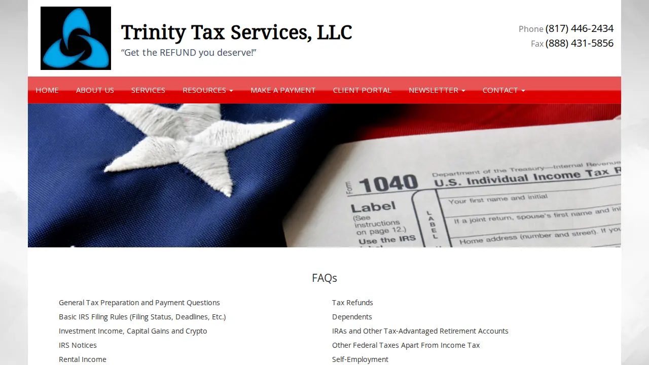 Trinity Tax Services, LLC page