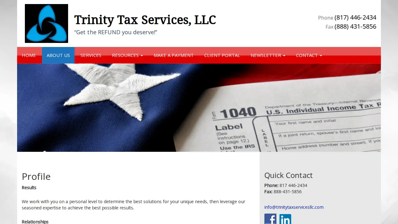 Trinity Tax Services, LLC page