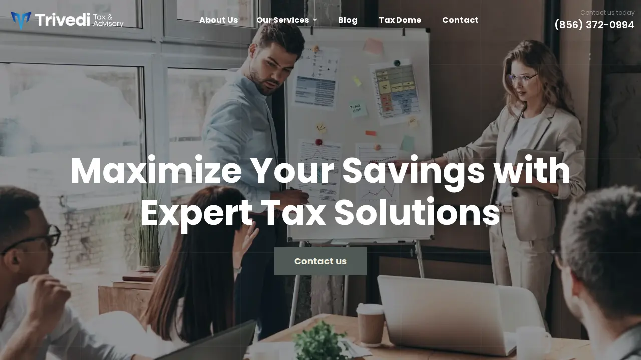 Trivedi Tax & Advisory website