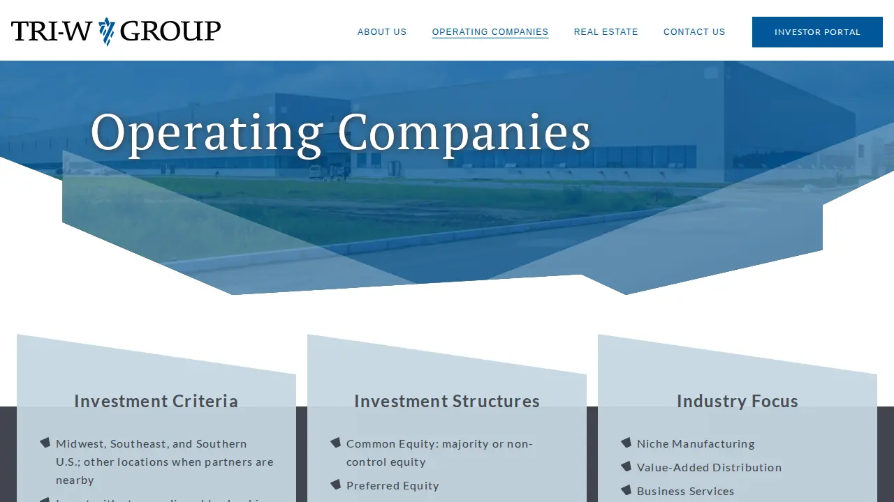 Tri-W Group, Inc. page