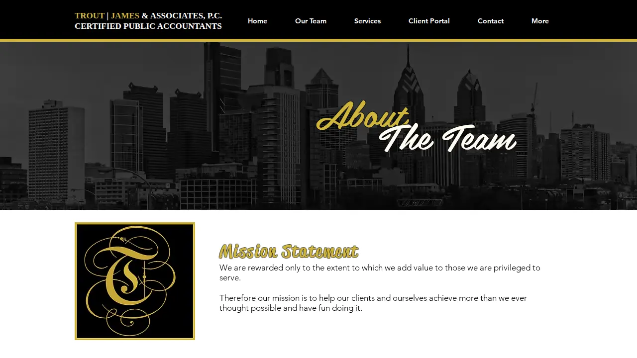 Trout, James & Associates, P.C. page