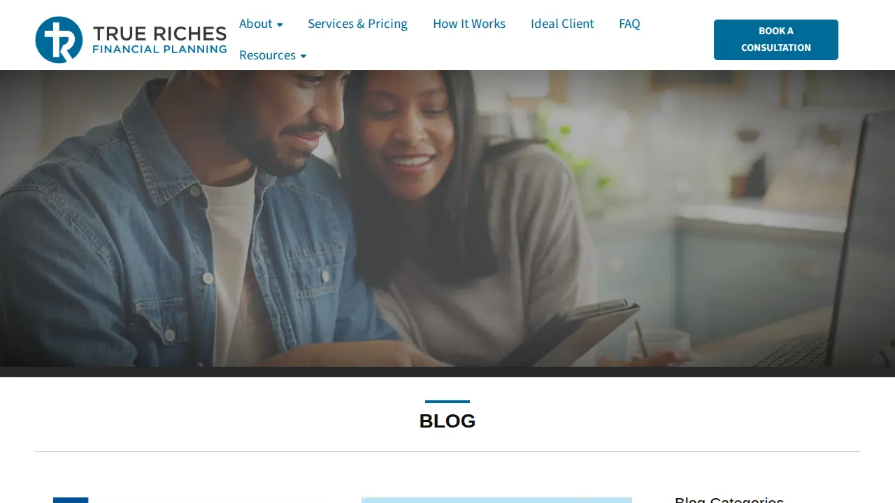 True Riches Financial Planning page