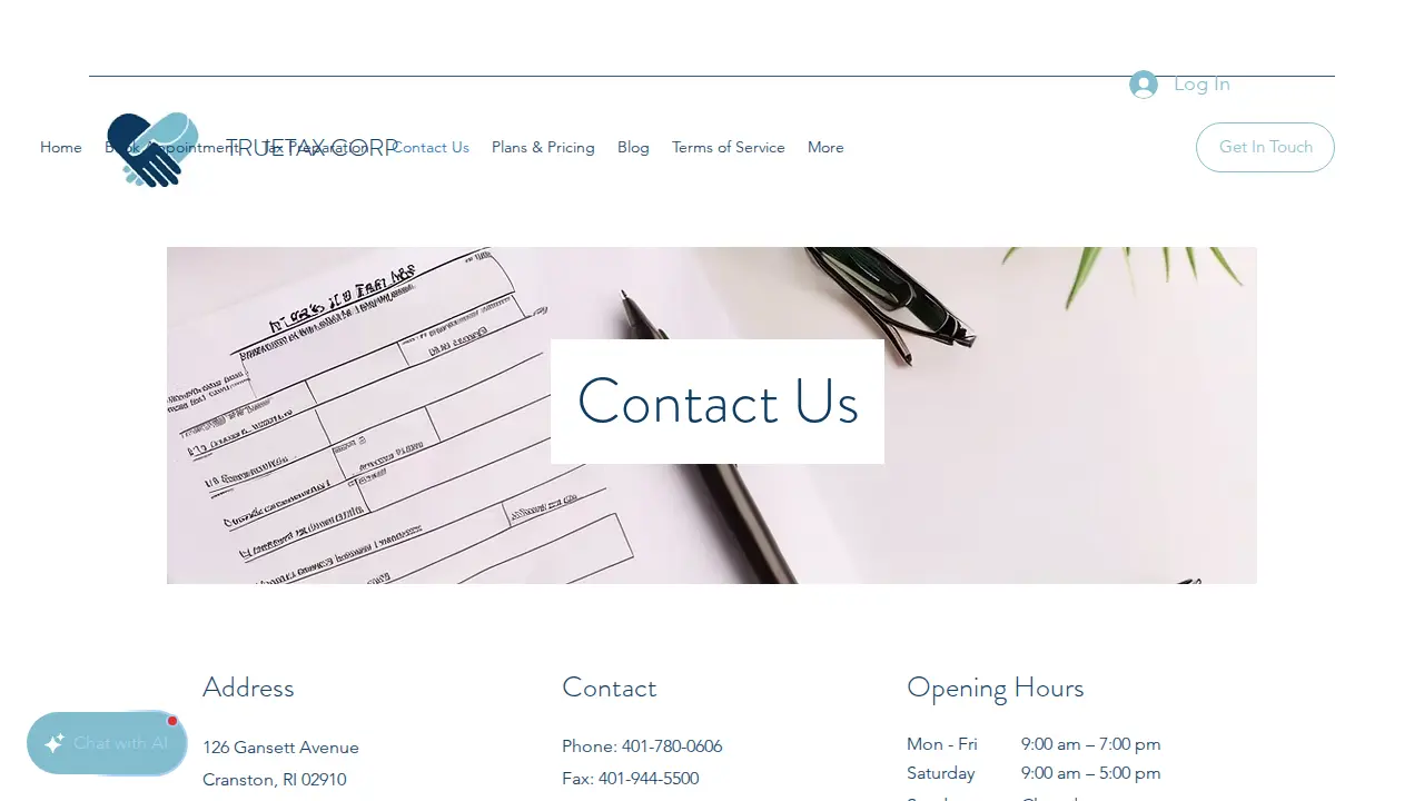 TrueTax Corp page