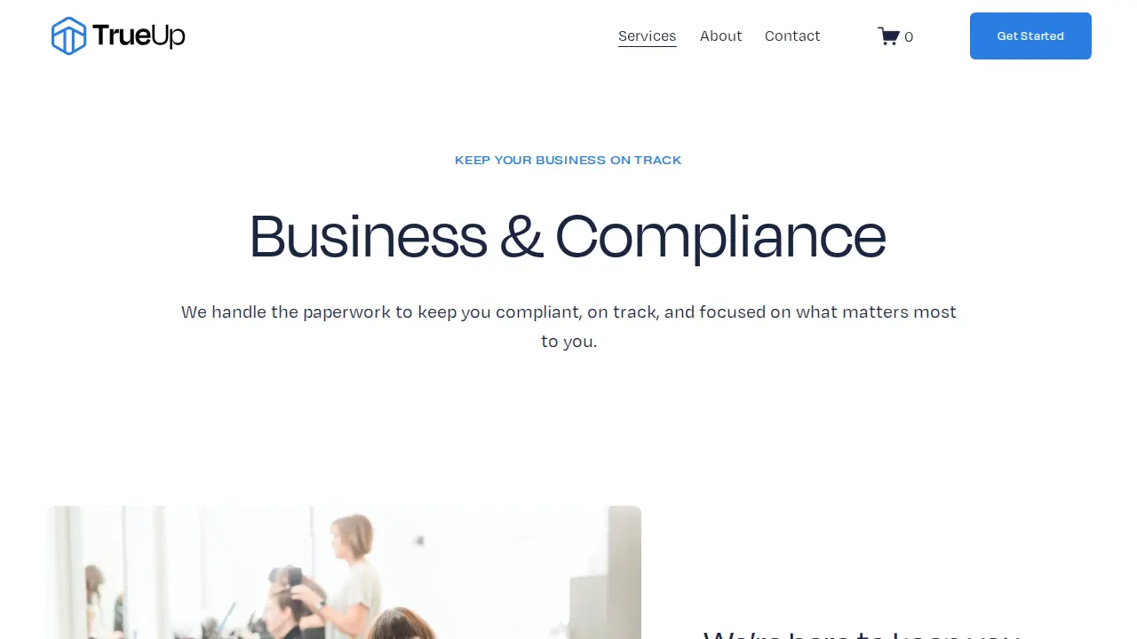 TrueUp Solutions Ltd page