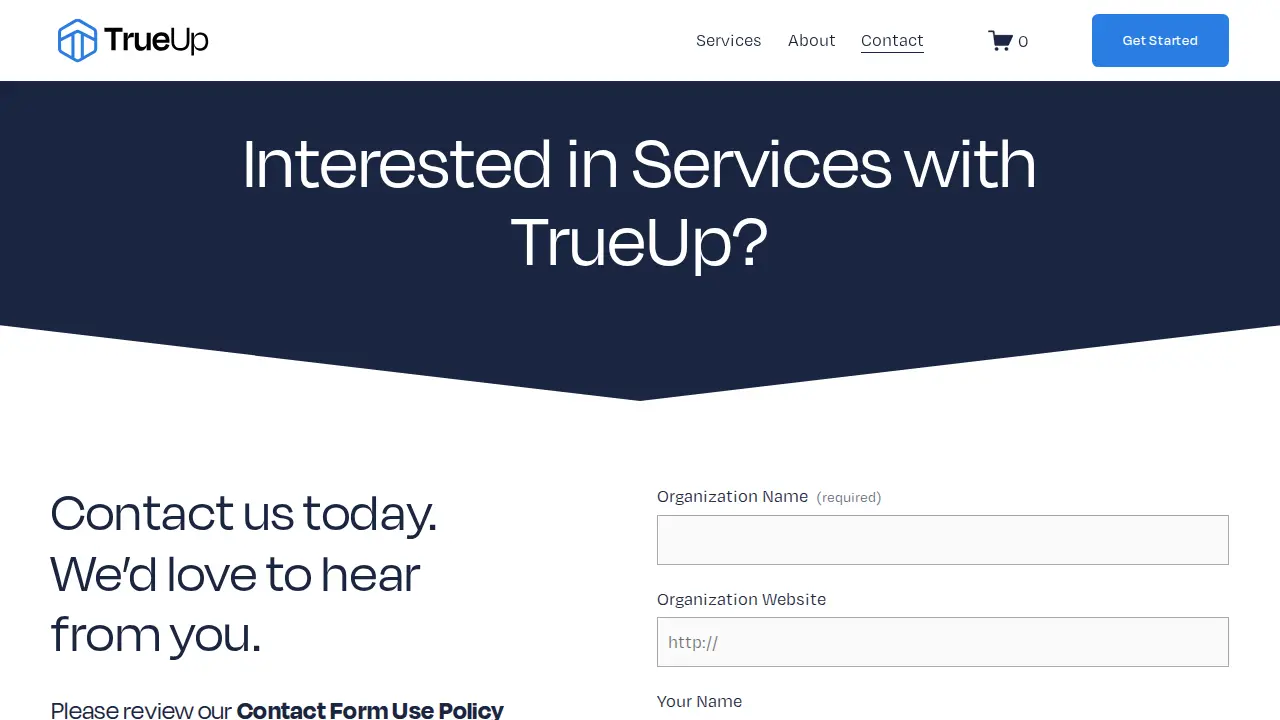 TrueUp Solutions Ltd page