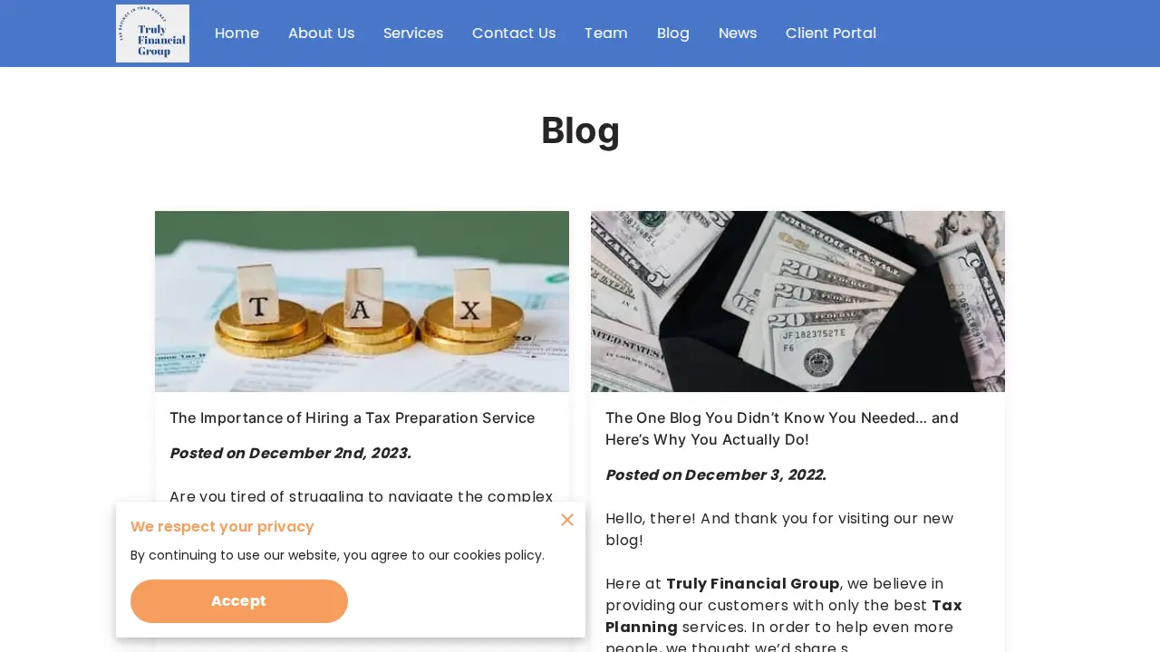 Truly Financial Group, LLC page