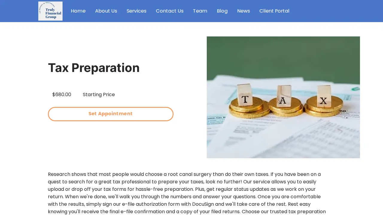 Truly Financial Group, LLC page