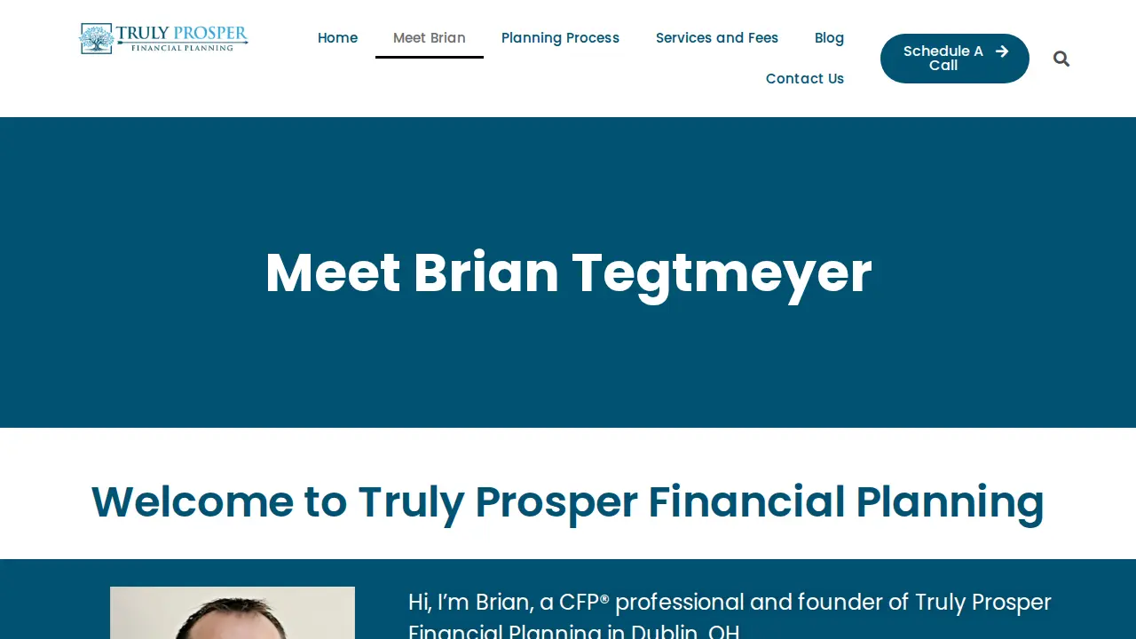 Truly Prosper Financial Planning LLC page
