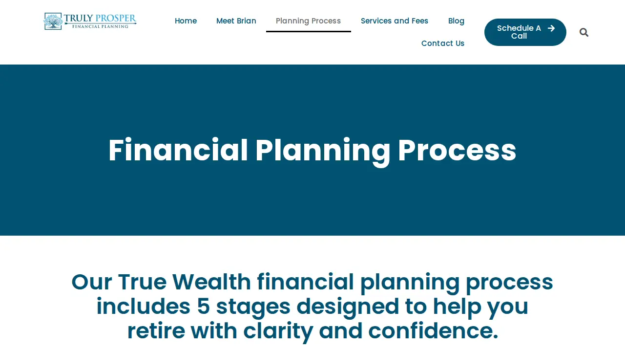 Truly Prosper Financial Planning LLC page