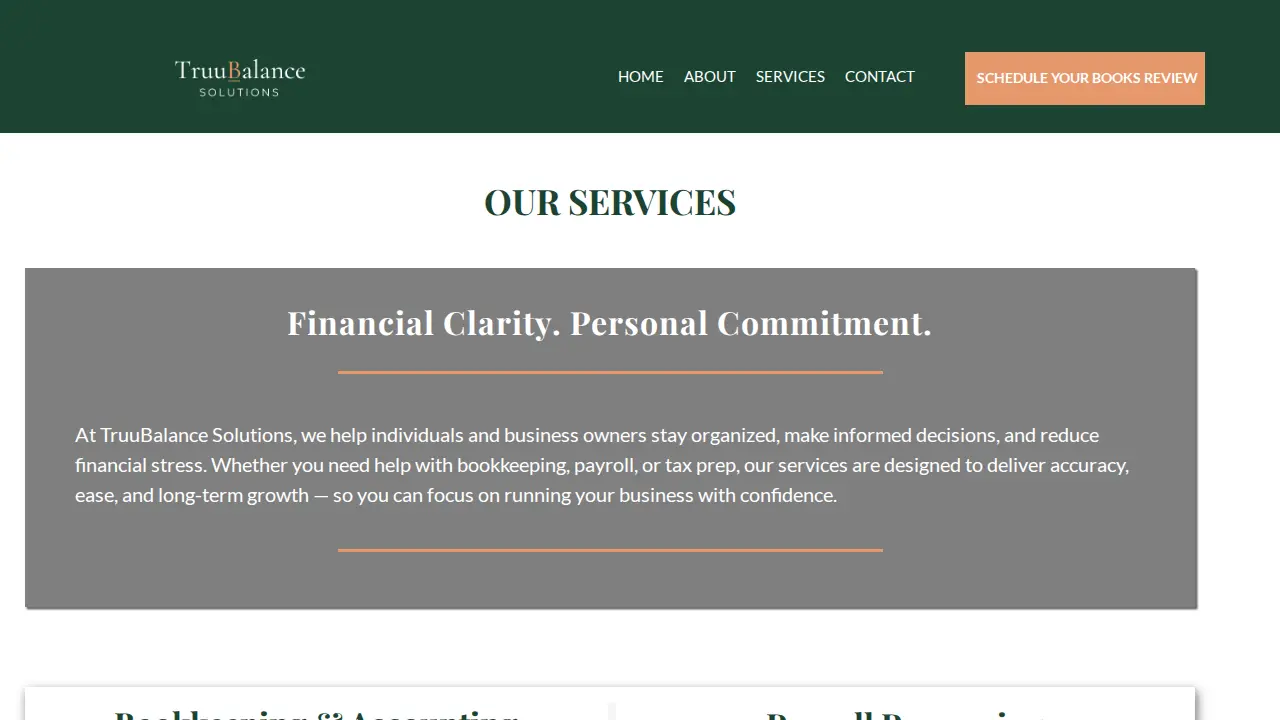 TruuBalance Solutions page