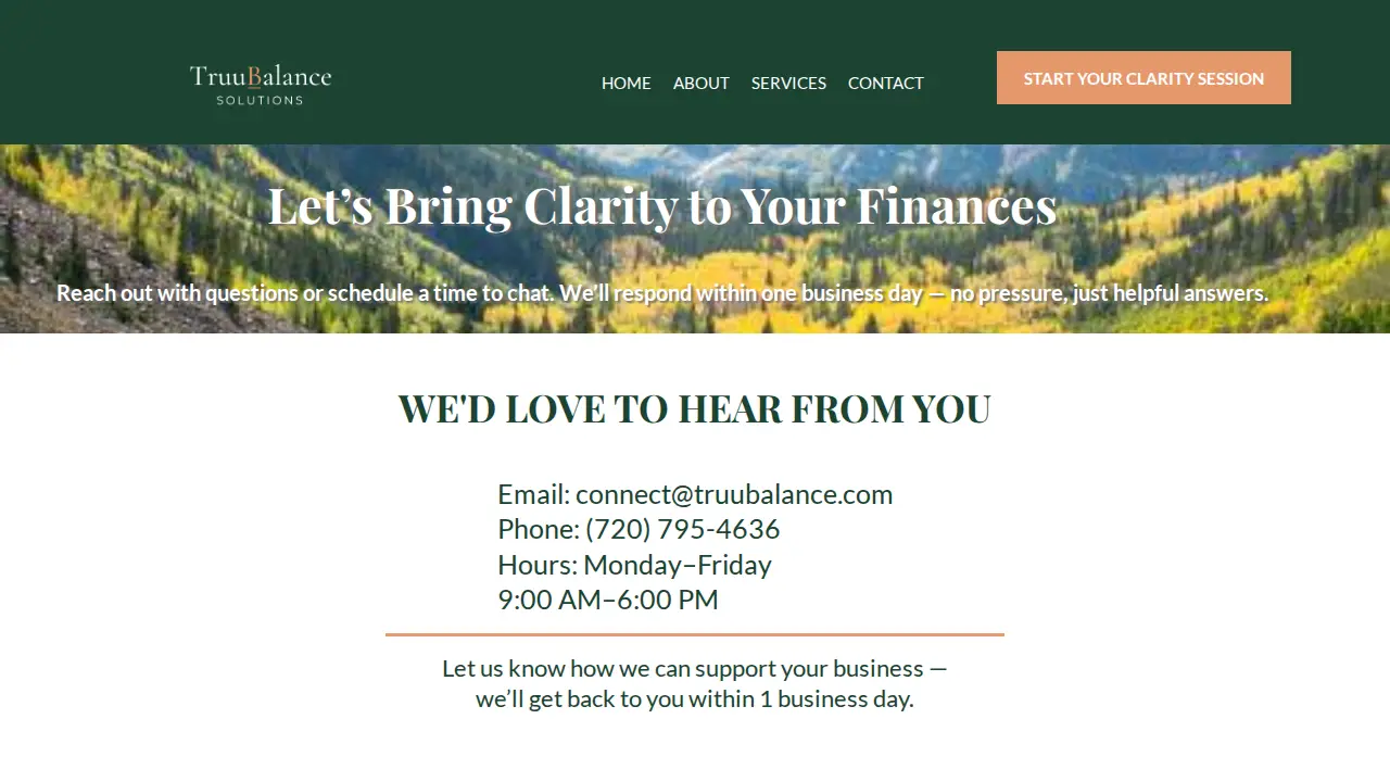 TruuBalance Solutions page