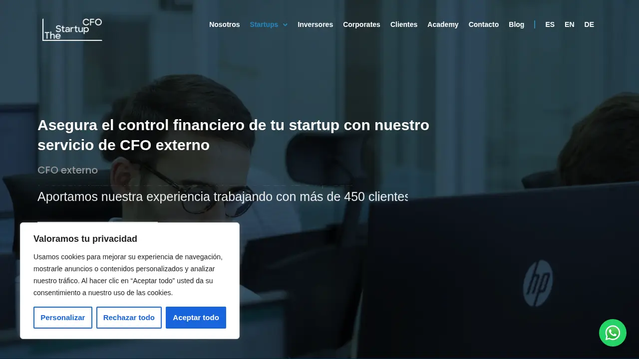 The Startup CFO page