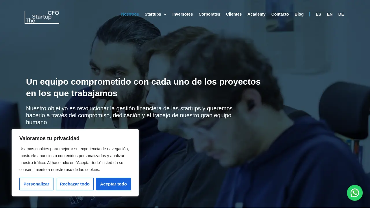 The Startup CFO page