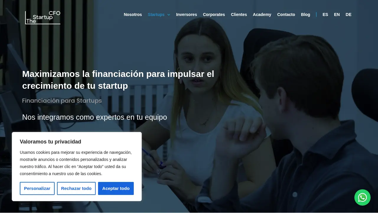 The Startup CFO page
