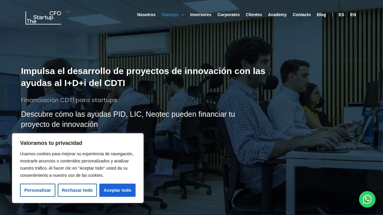 The Startup CFO page