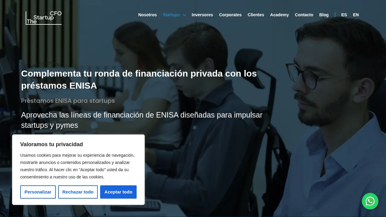 The Startup CFO page