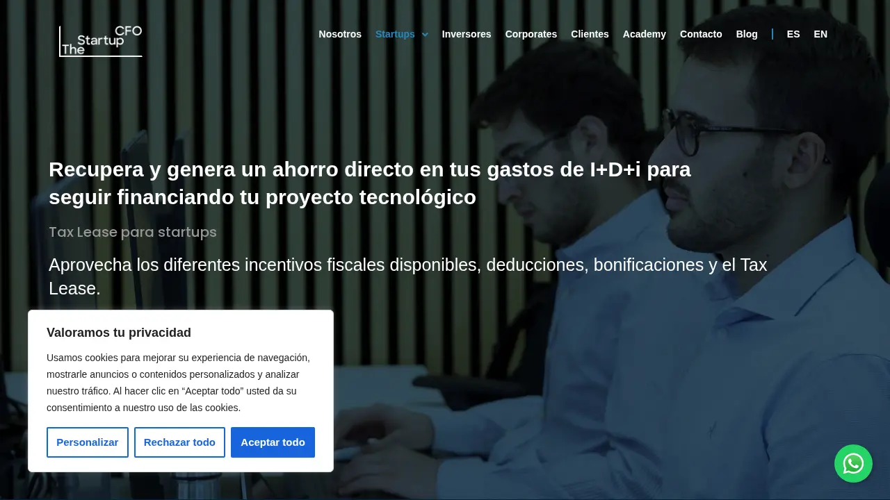 The Startup CFO page