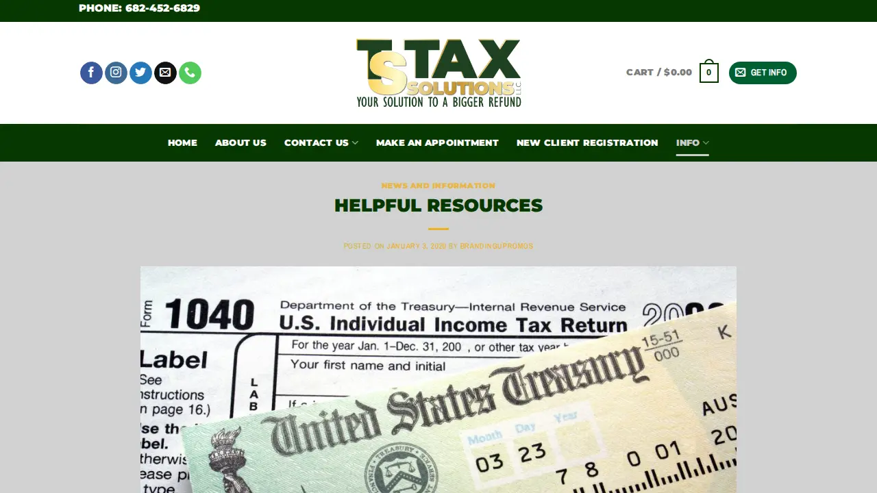TS Tax Solutions LLC page