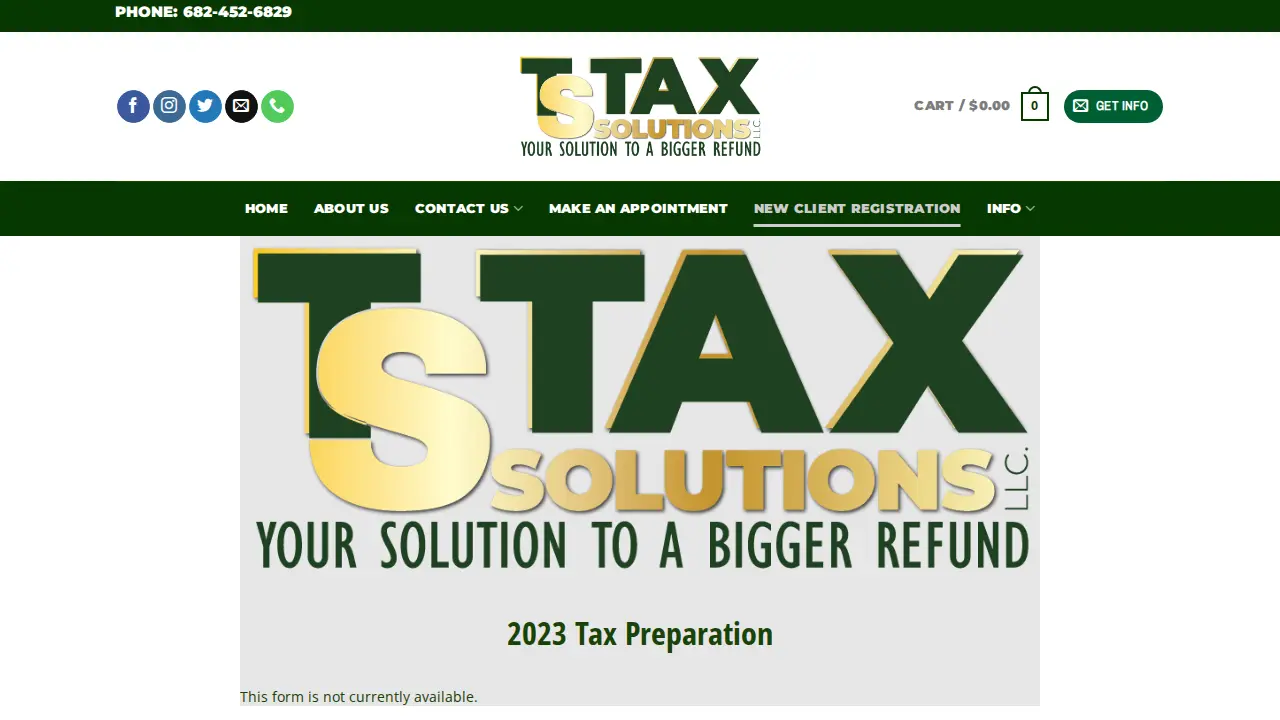 TS Tax Solutions LLC page