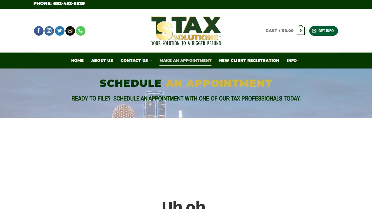 TS Tax Solutions LLC page