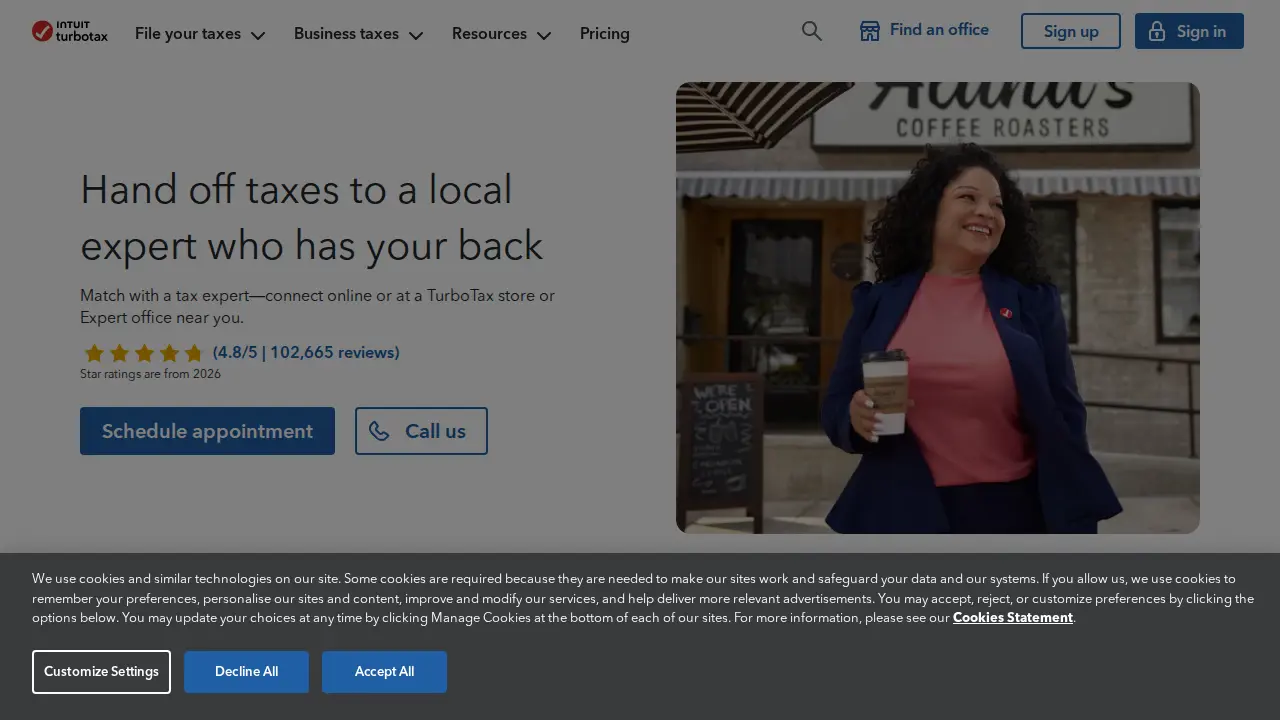 TurboTax - Plaza, Vancouver page