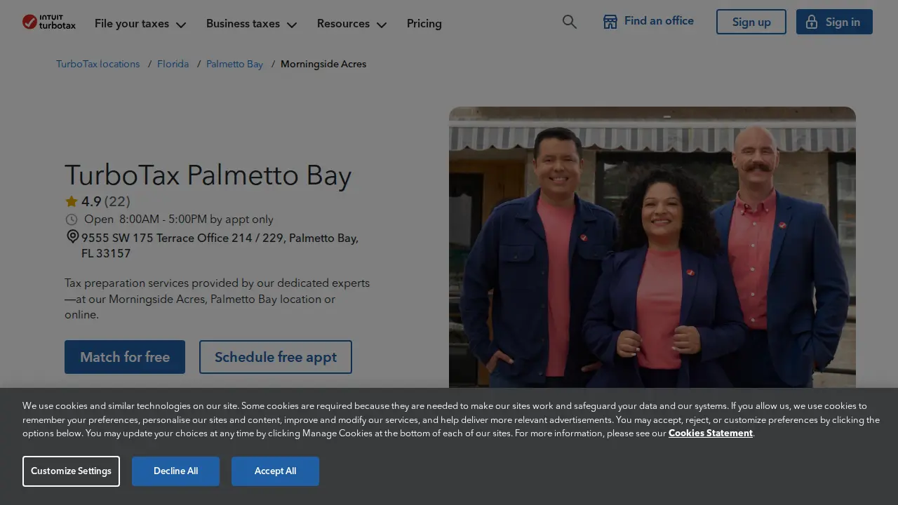 TurboTax - Tanasbourne, Hillsboro page