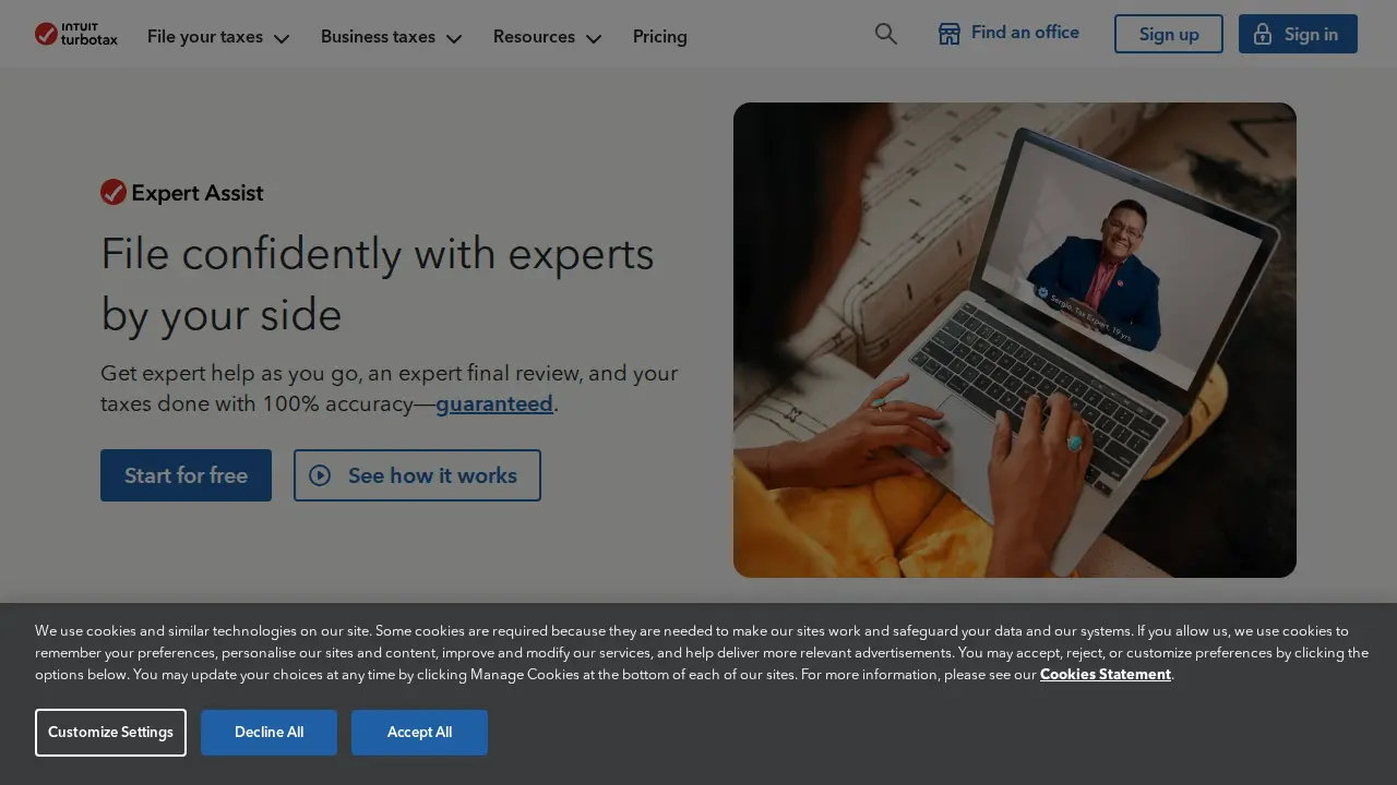 TurboTax - Plaza, Vancouver page