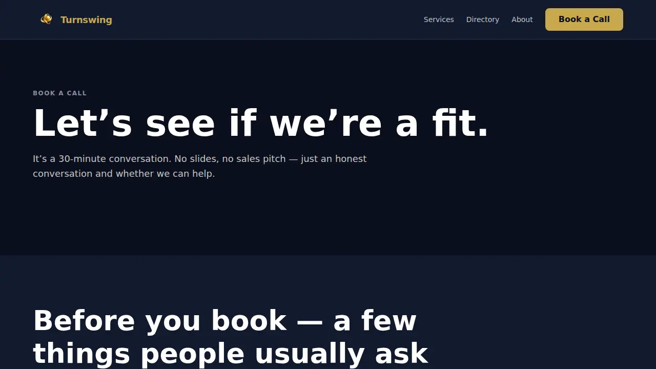 Turnswing page