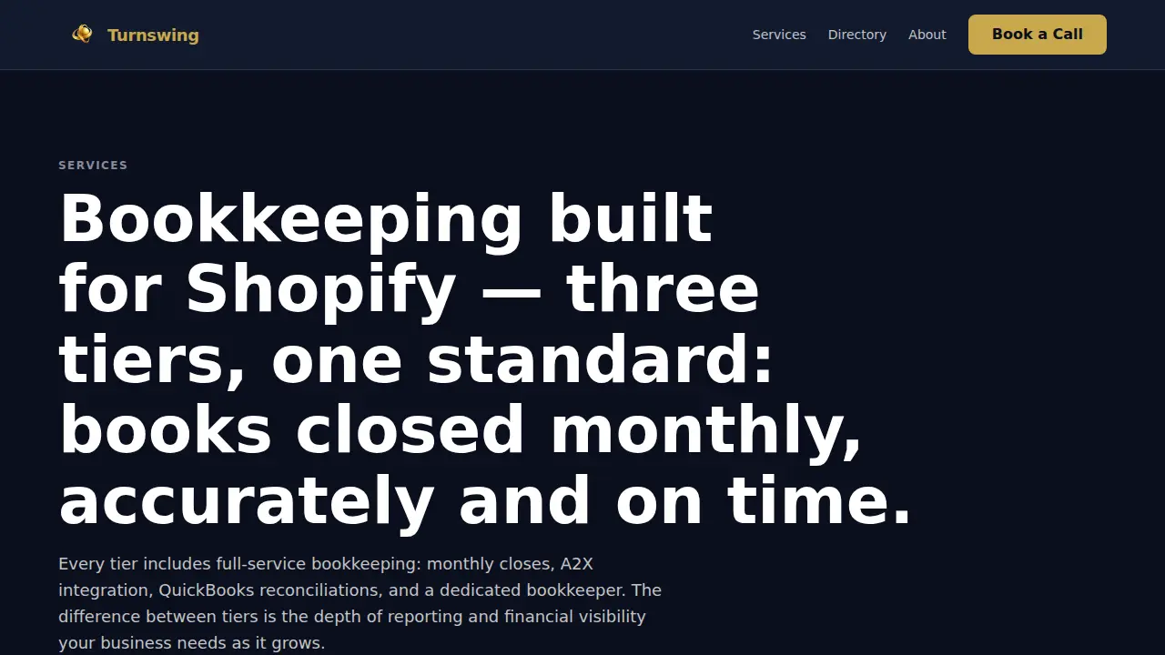 Turnswing page