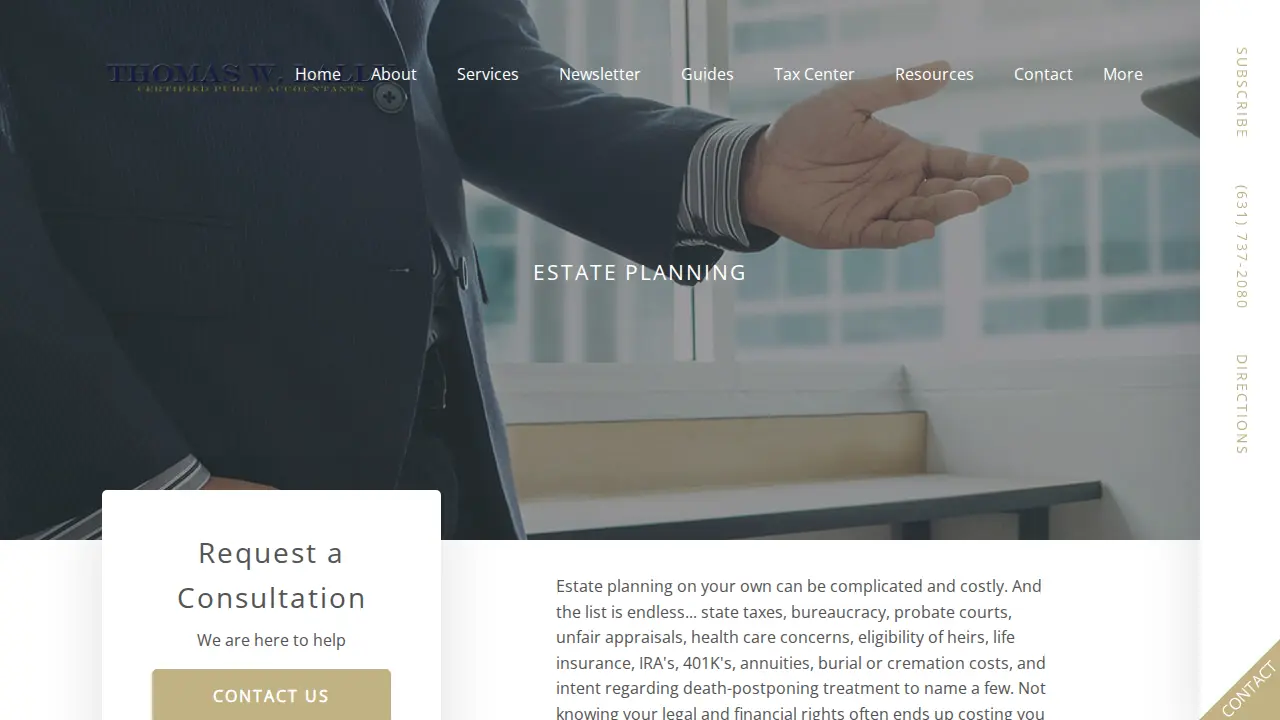 Thomas W. Lally CPA, PC page