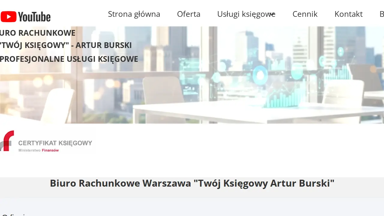 Biuro Rachunkowe "Twój Księgowy Artur Burski" website