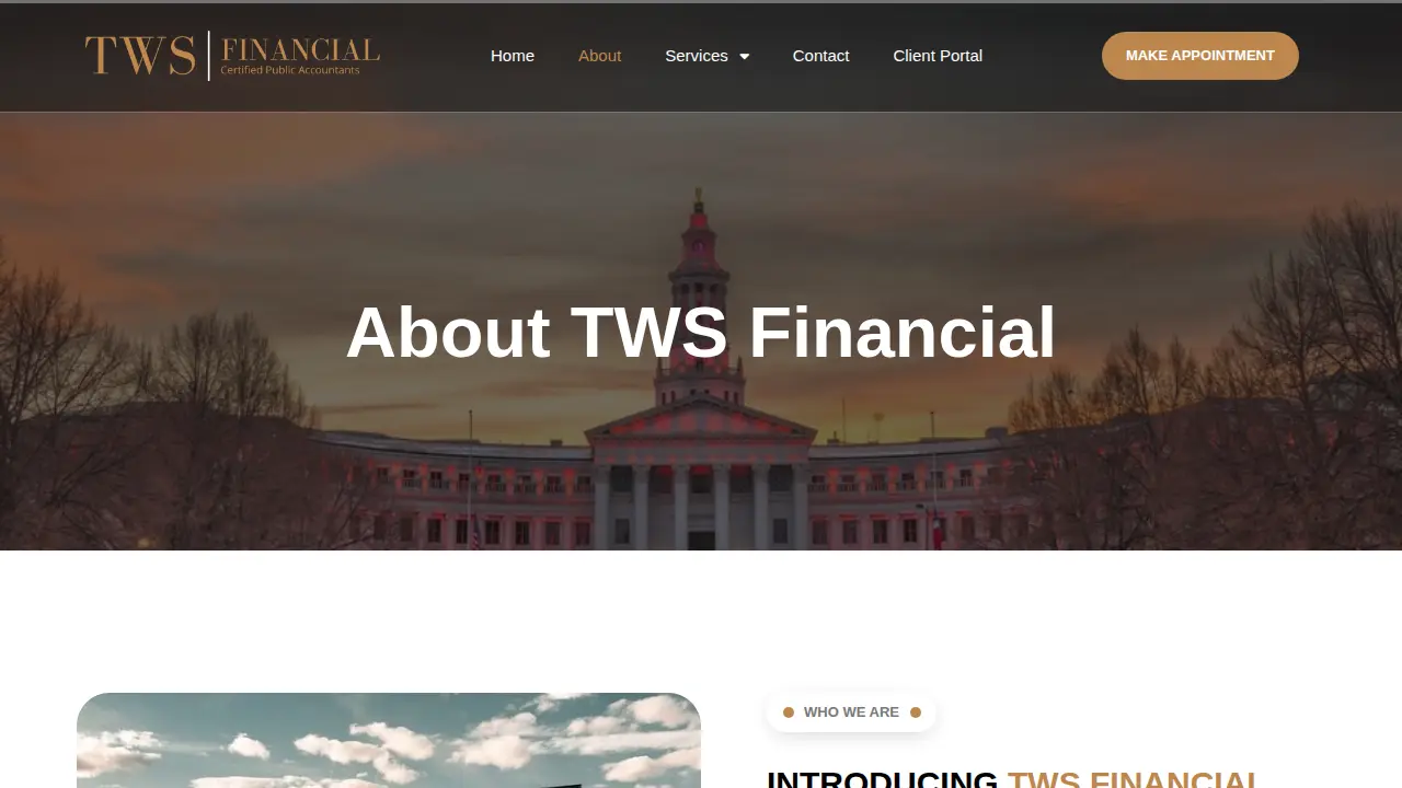TWS Financial page