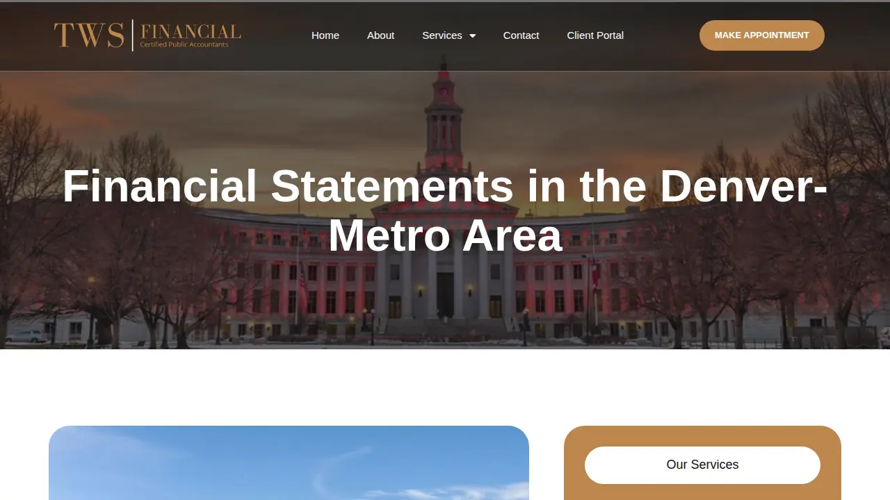 TWS Financial page