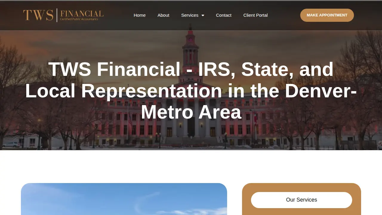 TWS Financial page