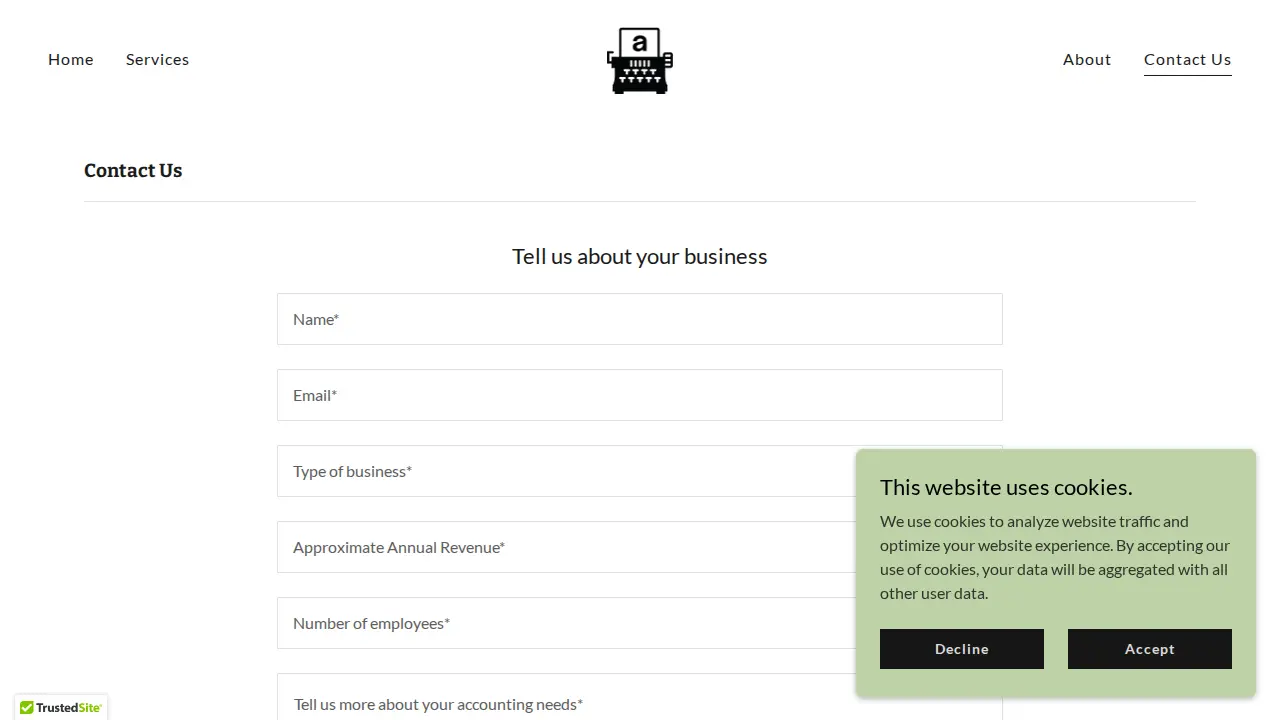 Type A Bookkeeping LLC page