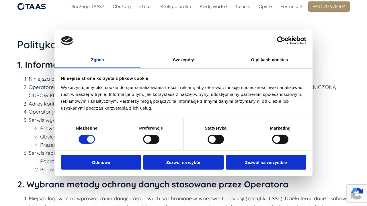 TAAS - Taxes & Accounting Services Sp. z o.o. page