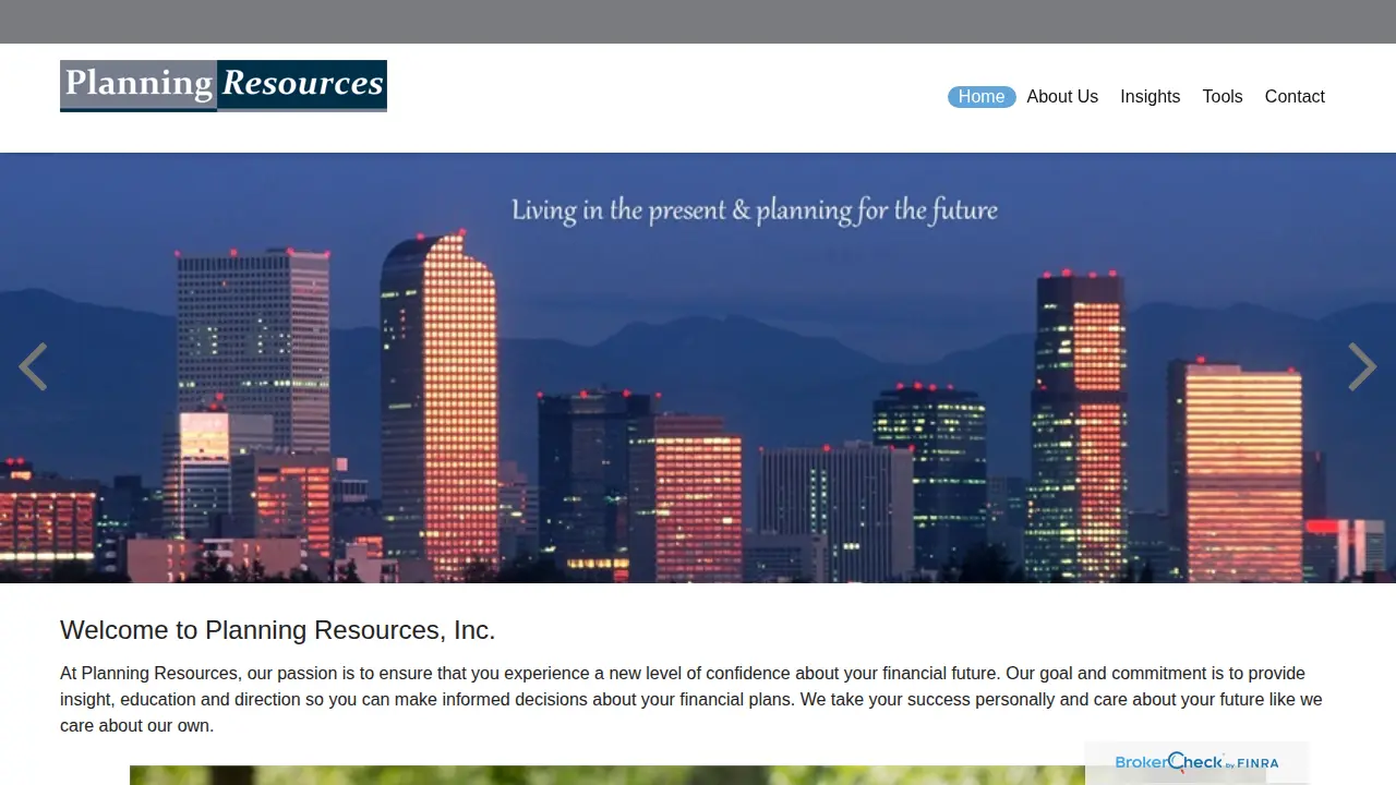Planning Resources page