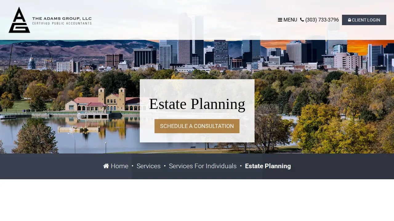 The Adams Group, LLC page