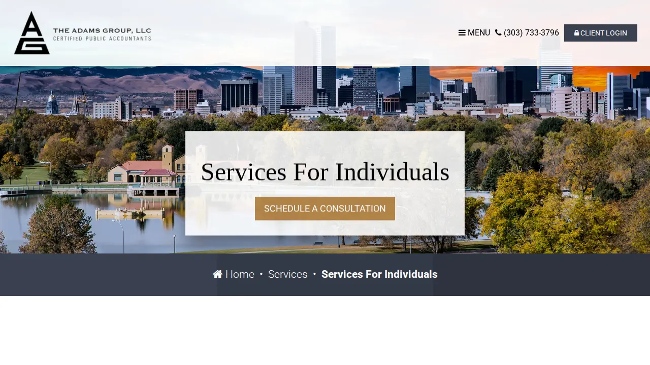 The Adams Group, LLC page