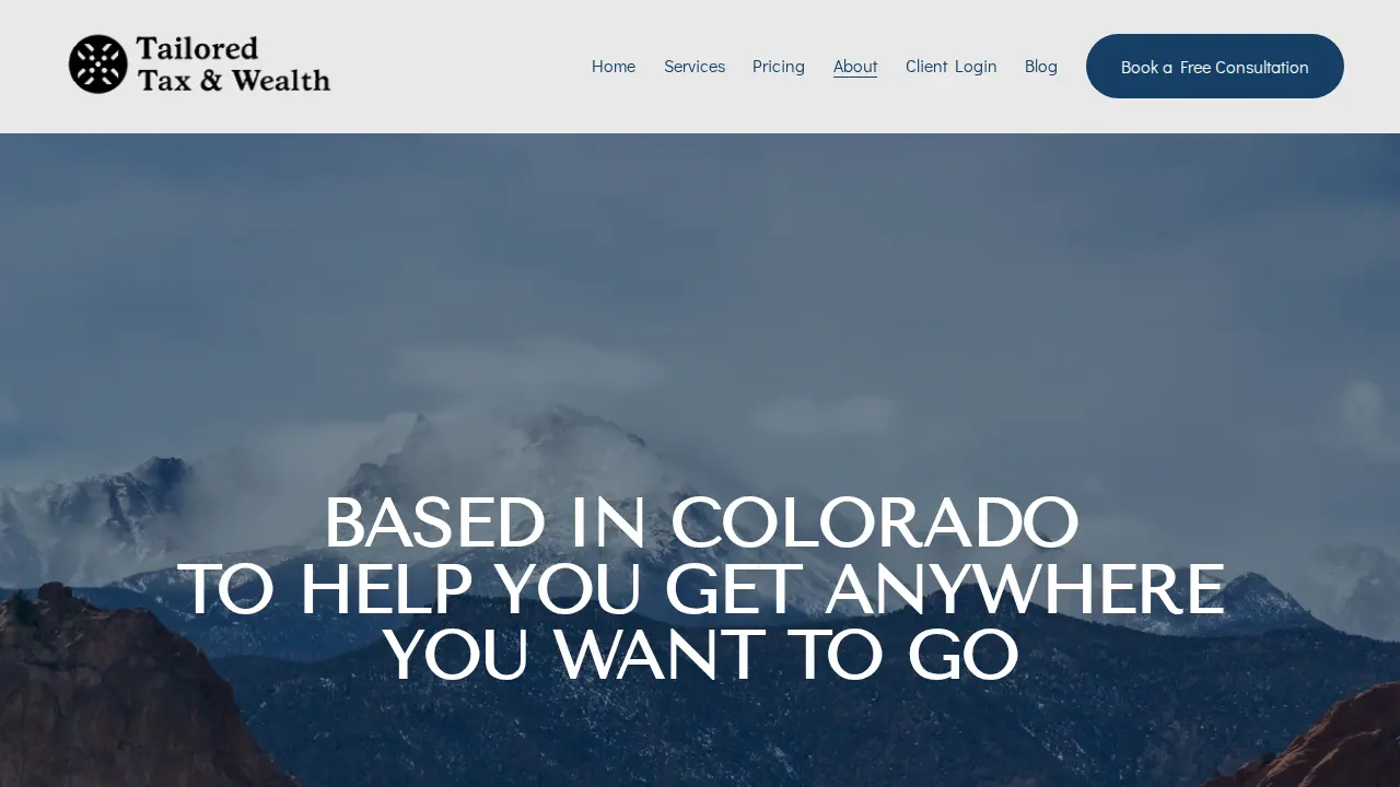 Tailored Tax & Wealth page