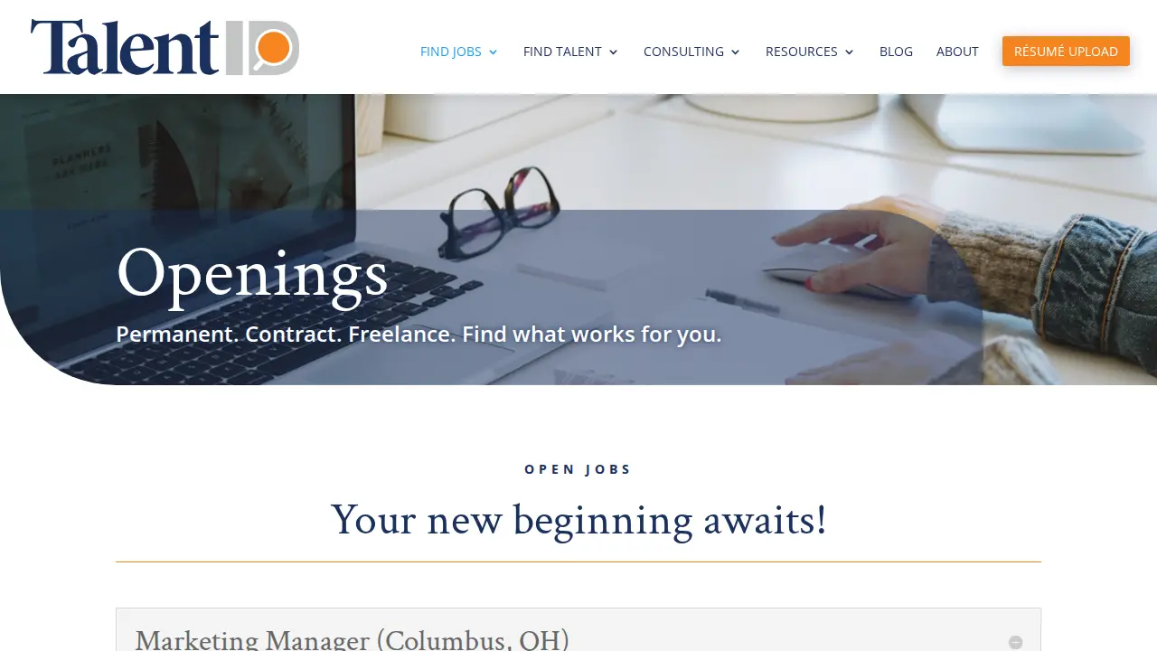 TalentID Group page