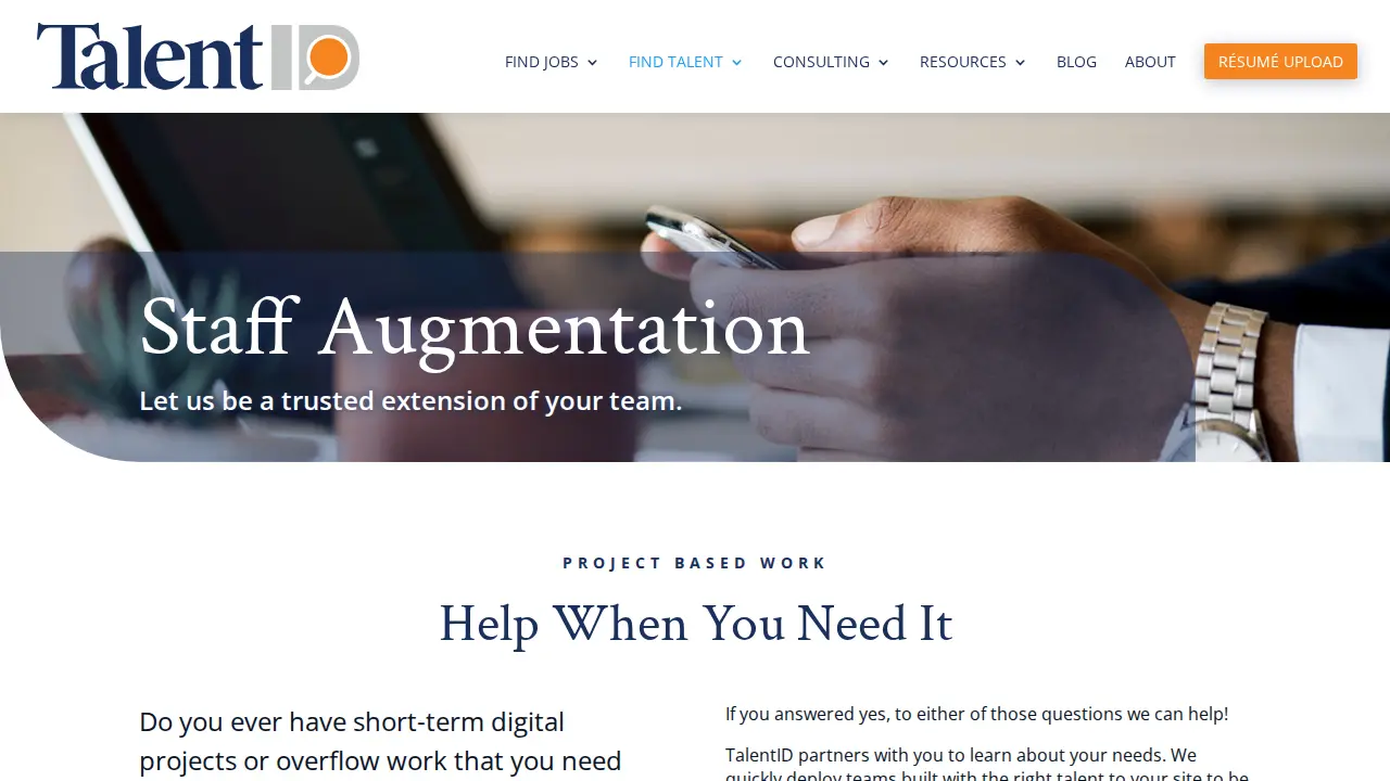 TalentID Group page