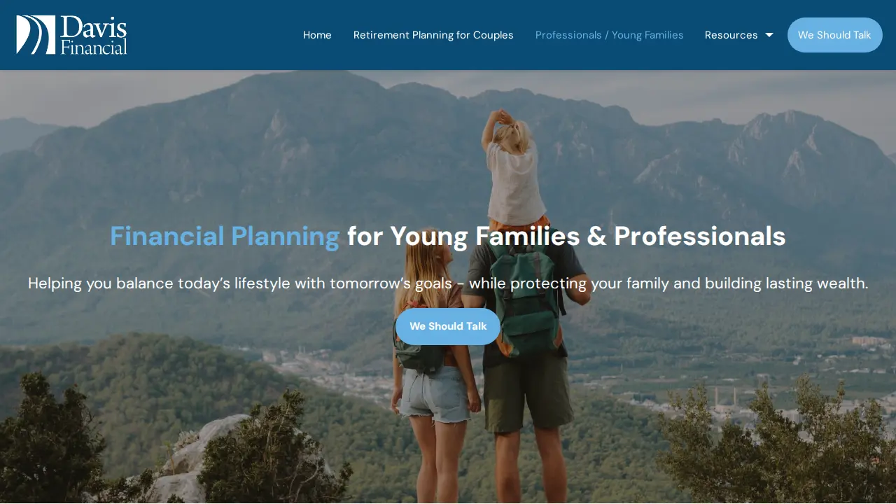 Davis Financial page
