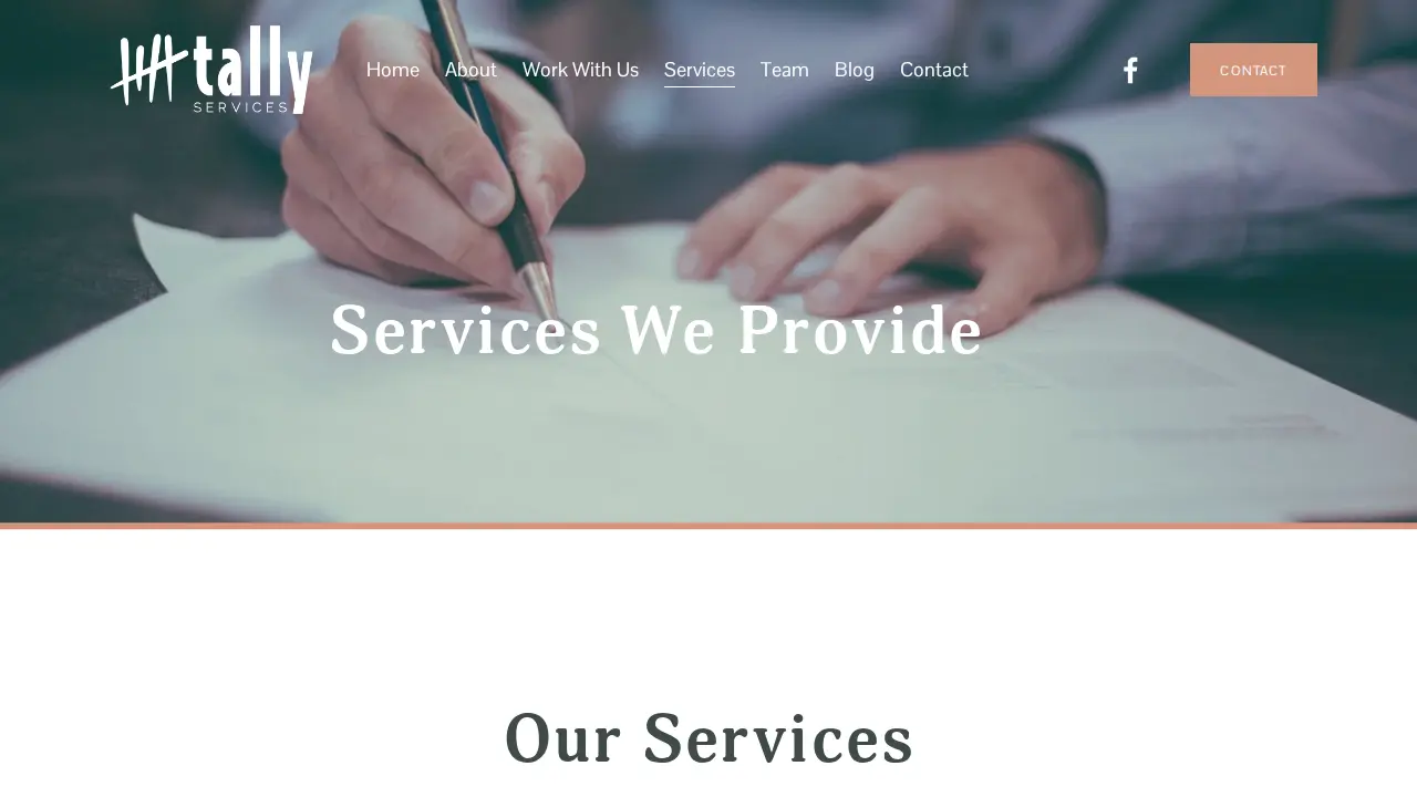 Tally Services, Inc. page