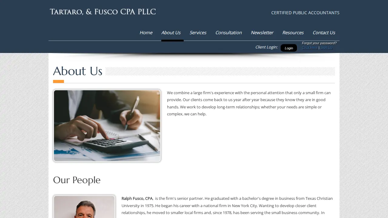 Tartaro & Fusco CPAs PLLC page