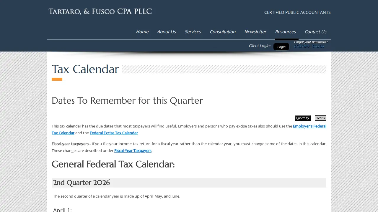 Tartaro & Fusco CPAs PLLC page