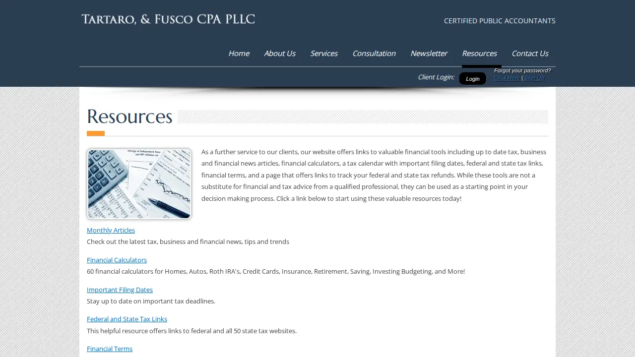 Tartaro & Fusco CPAs PLLC page